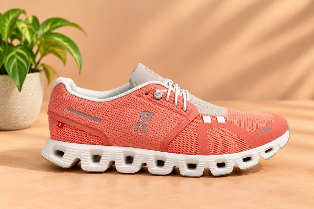 NWT On Women's Cloud 5 Sneakers Flamingo Pearl Size 10.5 Medium